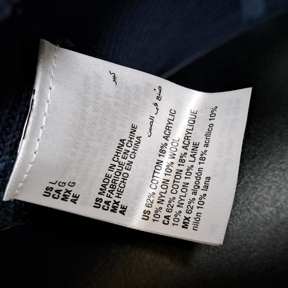 ALFANI Striped Button-Front Cardigan Sweater Large Navy - Picture 6 of 11